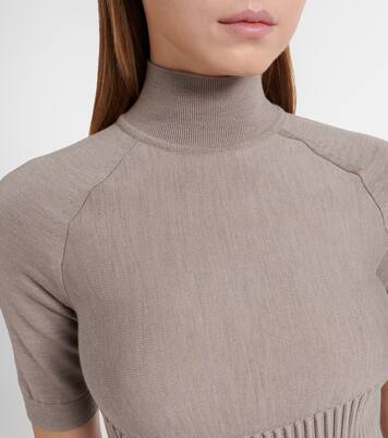 Top à col roulé en laine mélangée | Alaïa