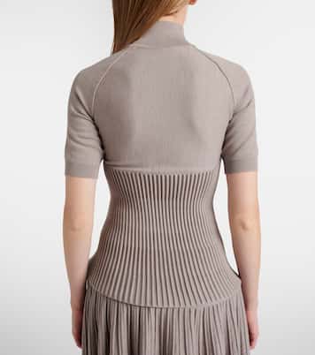 Top à col roulé en laine mélangée | Alaïa