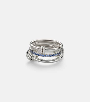 Ring Raneth aus Sterlingsilber mit Diamanten und Saphiren | Spinelli Kilcollin