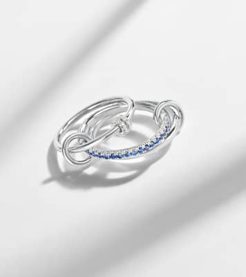 Ring Raneth aus Sterlingsilber mit Diamanten und Saphiren | Spinelli Kilcollin