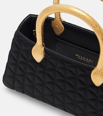 Serpentine Duette satin top-handle bag | Bvlgari