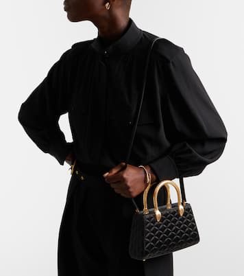 Serpentine Duette satin top-handle bag | Bvlgari