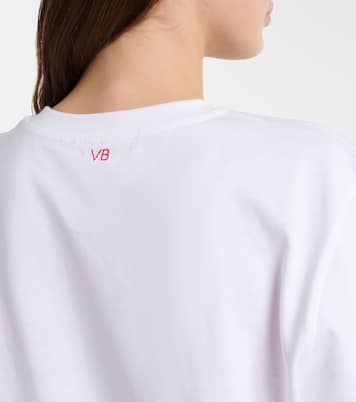Bedrucktes T-Shirt aus Baumwoll-Jersey | Victoria Beckham