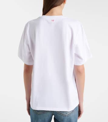 Bedrucktes T-Shirt aus Baumwoll-Jersey | Victoria Beckham