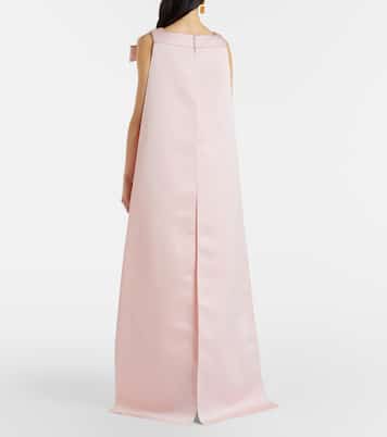 Harley caped crêpe gown | Safiyaa