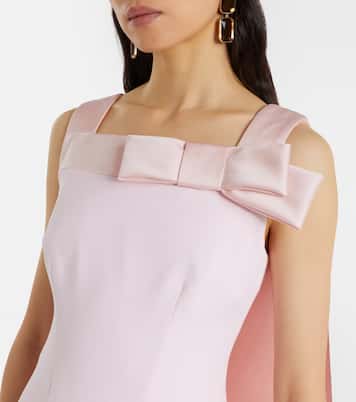 Harley caped crêpe gown | Safiyaa