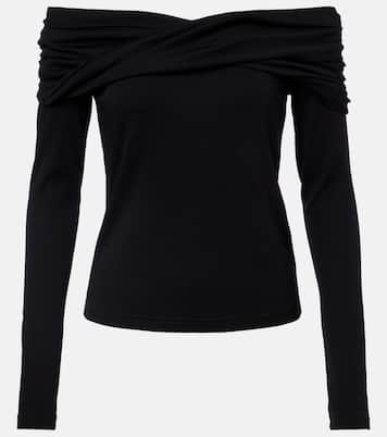 Orafo off-shoulder virgin wool top | Max Mara