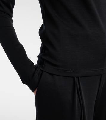 Orafo off-shoulder virgin wool top | Max Mara