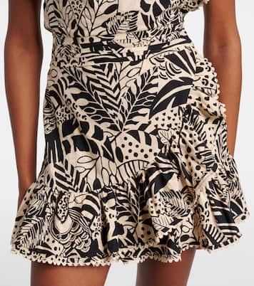 Robe Corinne imprimée en coton | Poupette St Barth