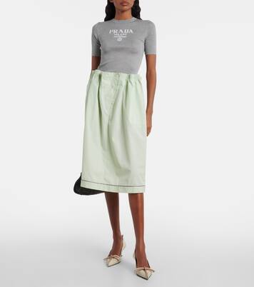 T-Shirt aus Seide | Prada