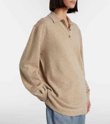Classic cashmere polo sweater | Loro Piana