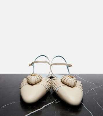 Cœur Royal leather flats | Valentino Garavani