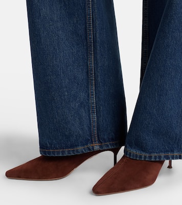 Saint Honoré 65 suede ankle boots | Aquazzura