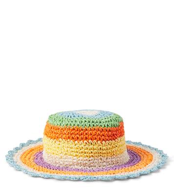 Striped straw sun hat  | Molo