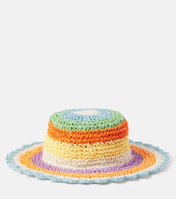 Striped straw sun hat  | Molo