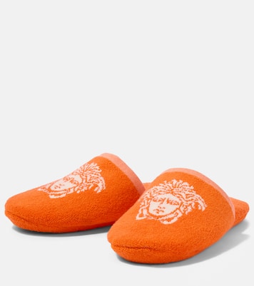Slippers Medusa aus Baumwollfrottee | Versace Home