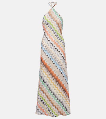 Zig Zag halterneck maxi dress | Missoni