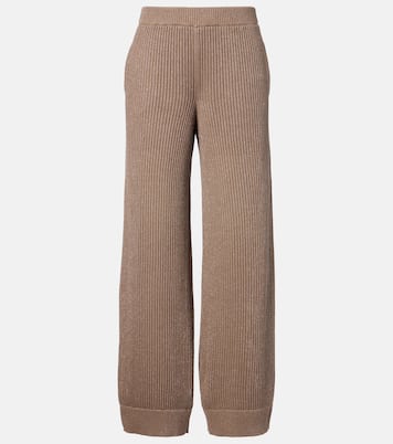 Weite Hose aus Rippstrick | Brunello Cucinelli
