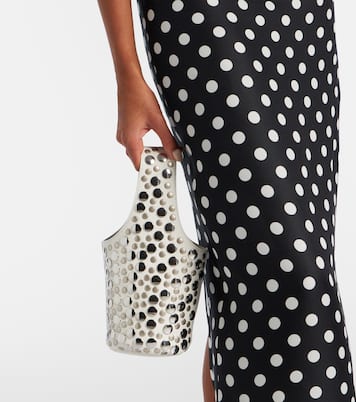 Livia Small studded leather bucket bag | Khaite