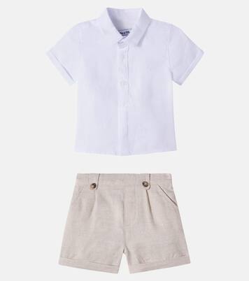 Bébé – Ensemble chemise et short en lin | Tartine et Chocolat