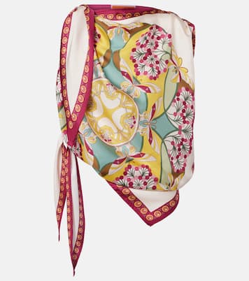 Top Florette Placée aus Seiden-Twill | La DoubleJ