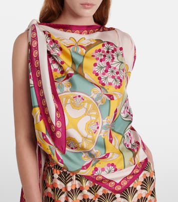 Top Florette Placée aus Seiden-Twill | La DoubleJ