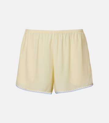 Shorts de seda con encaje | SIR