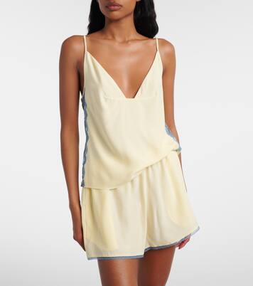 Shorts de seda con encaje | SIR