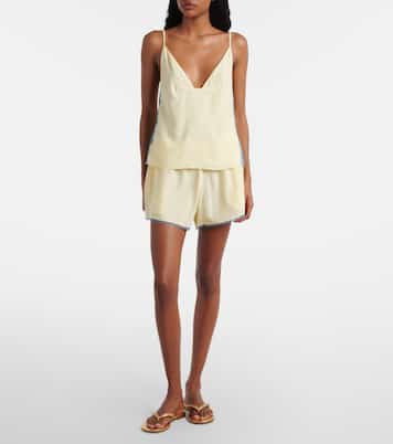 Shorts de seda con encaje | SIR