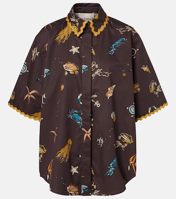 Camisa bowling de algodón estampada | Alémais