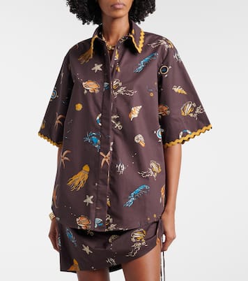 Camisa bowling de algodón estampada | Alémais