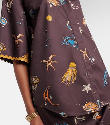 Camisa bowling de algodón estampada | Alémais