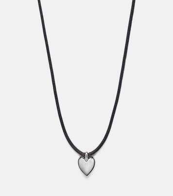Puffy Heart silver-plated pendant necklace | Jennifer Fisher