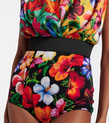 Floral silk-blend playsuit | Dolce&Gabbana