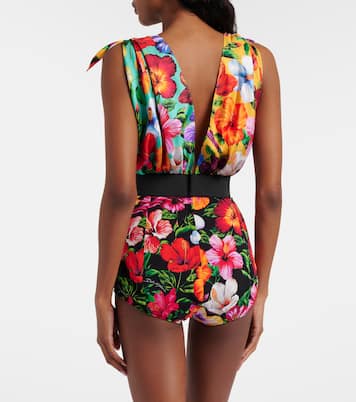 Floral silk-blend playsuit | Dolce&Gabbana