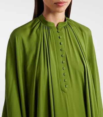 Draped silk georgette kaftan  | Tom Ford