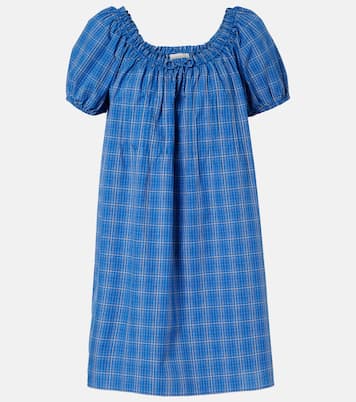 Costa plaid cotton minidress | Faithfull
