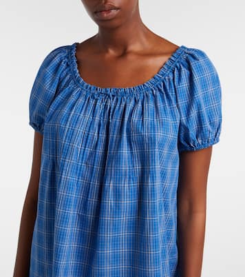 Costa plaid cotton minidress | Faithfull