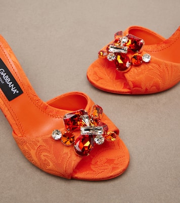 Embellished brocade mules | Dolce&Gabbana