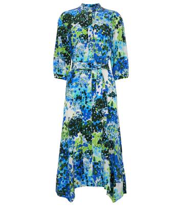 Robe midi Olivia en soie à fleurs | Stella McCartney