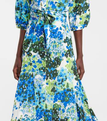 Robe midi Olivia en soie à fleurs | Stella McCartney