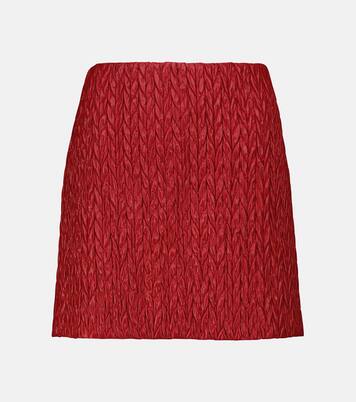 Quilted high-rise miniskirt | Miu Miu