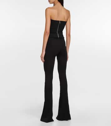 Schlaghose aus Baumwoll-Jersey | David Koma