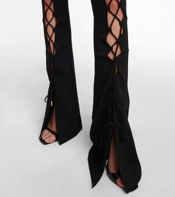 Schlaghose aus Baumwoll-Jersey | David Koma