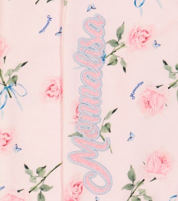 Baby floral cotton-blend sweatpants | Monnalisa