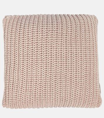 Cotton-blend knit cushion | Brunello Cucinelli