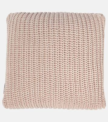 Cotton-blend knit cushion | Brunello Cucinelli
