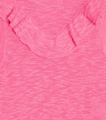 Punto cotton-blend rib-knit top | Morley