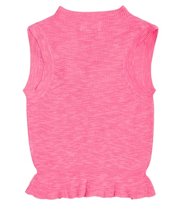 Punto cotton-blend rib-knit top | Morley