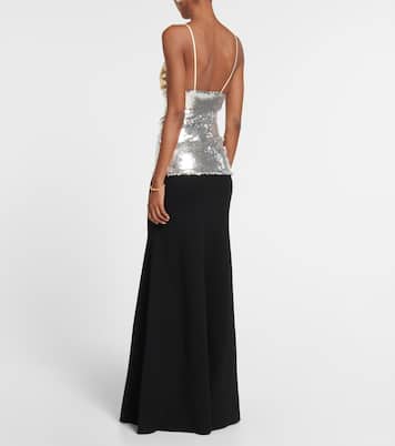 Top mit Pailletten | Victoria Beckham